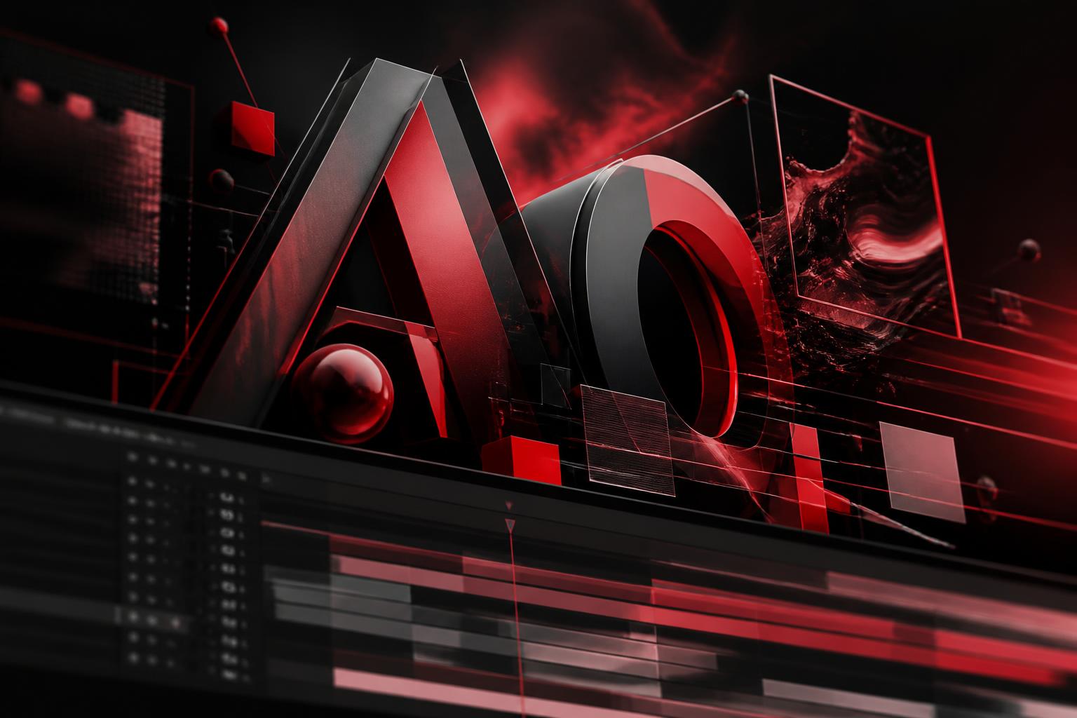 Motion graphics editing setup